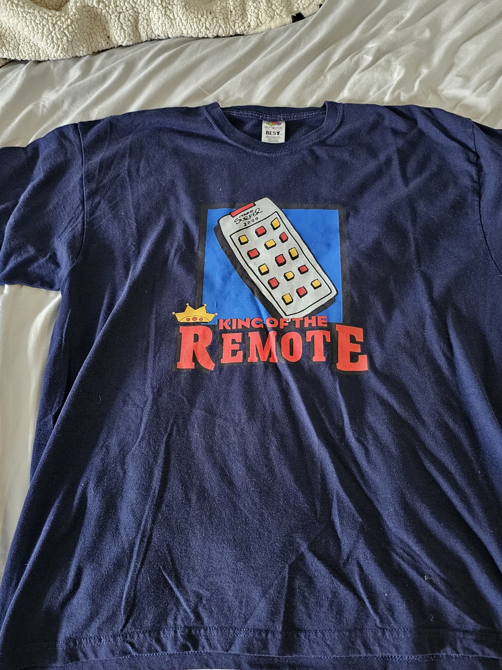 Vintage King Of The Remote King Of The Hill Parody T Shirt Size XXL